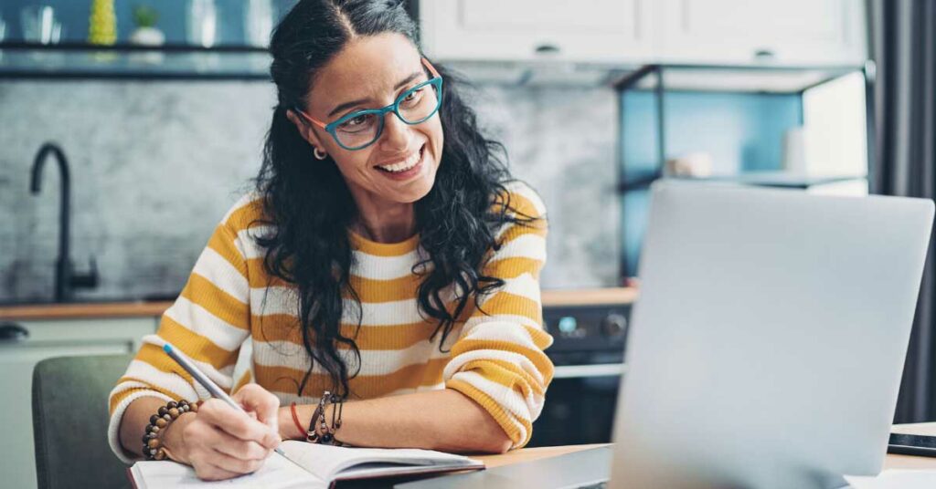 Remote Employee working on set expectations